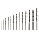 Набор сверл по металлу (HSS) диаметр 1.5-6.5мм (13шт) Kranz KR-91-0631