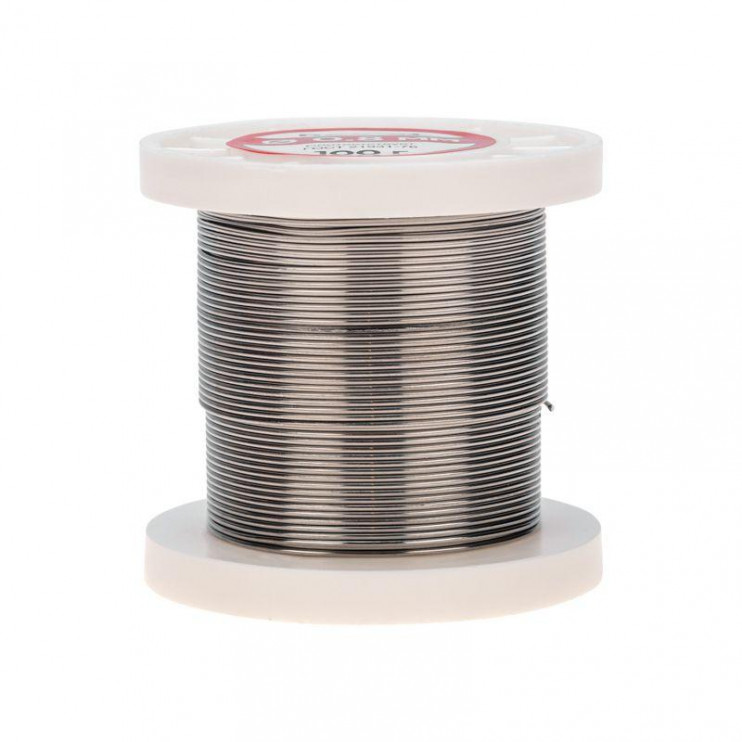 Припой катушка ПОС-61 без канифоли (d0.8мм 100гр) Rexant 09-3120