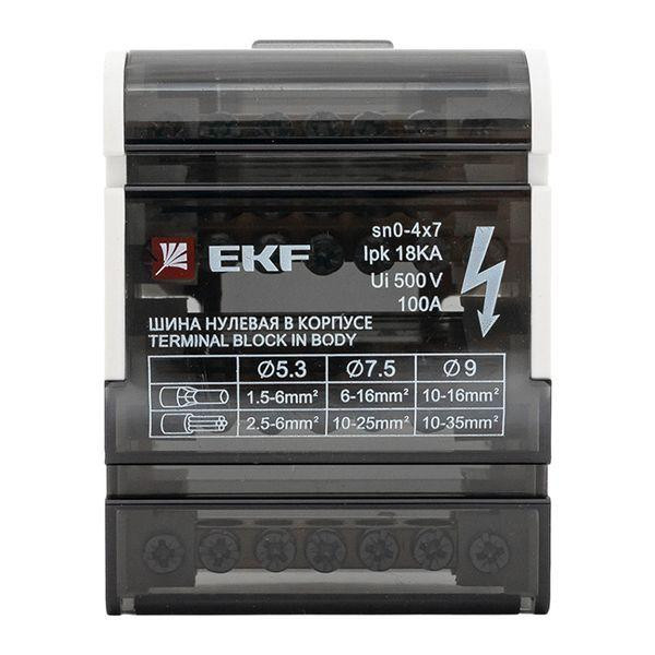 Шина нулевая в корпусе 4х7 EKF sn0-4x7