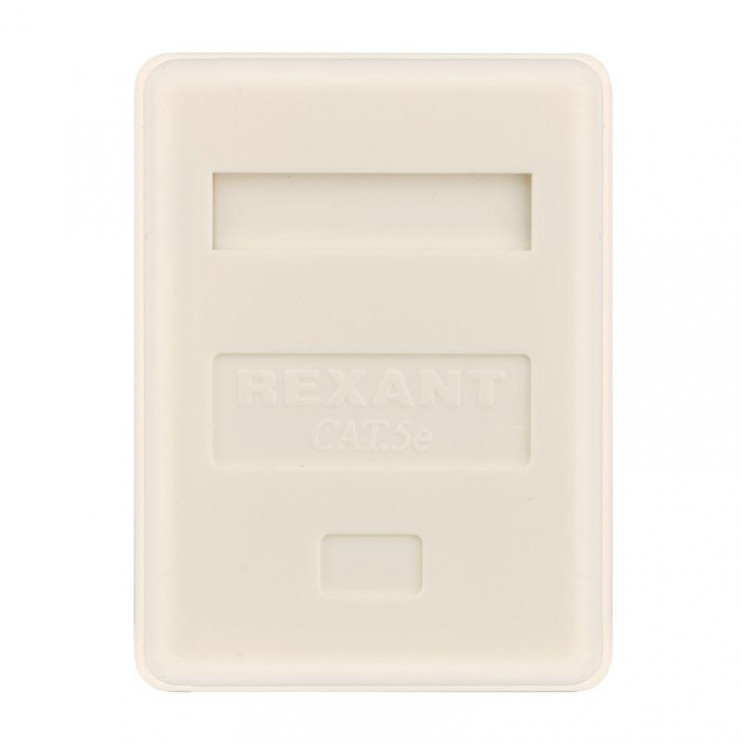 Розетка компьютерная 1-м ОП RJ45 кат.5E UTP неэкранир. бел. Rexant 03-0121
