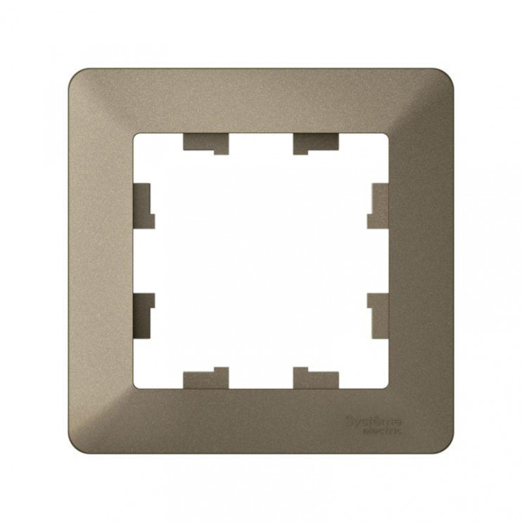 Рамка 1-м AtlasDesign Air шампань/дым. черн. SE ATN220501