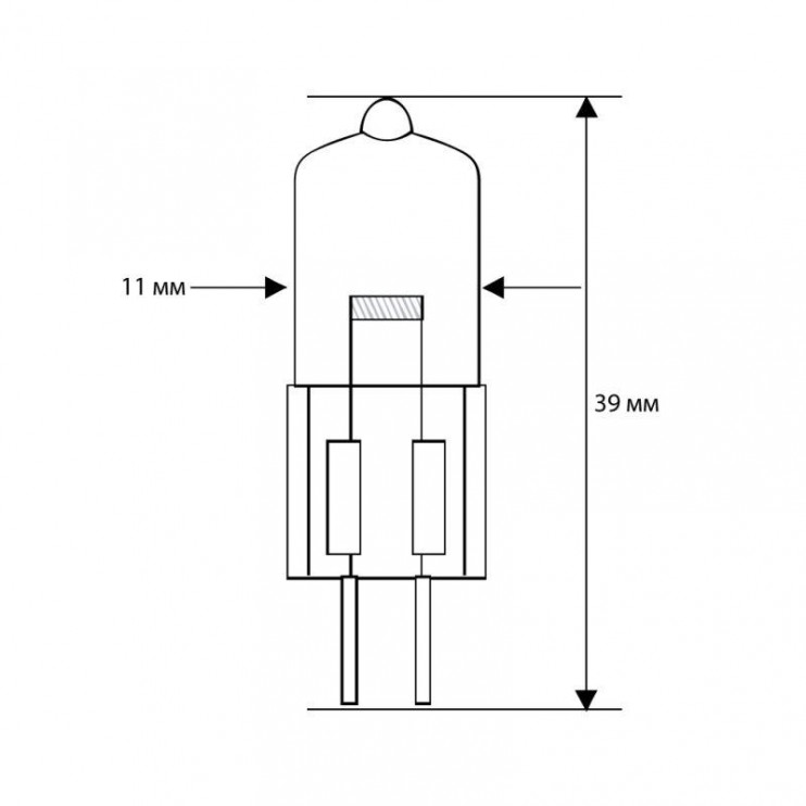 Лампа галогенная JD 35Вт капсула G6.35 3000К 220-240В Camelion 5203