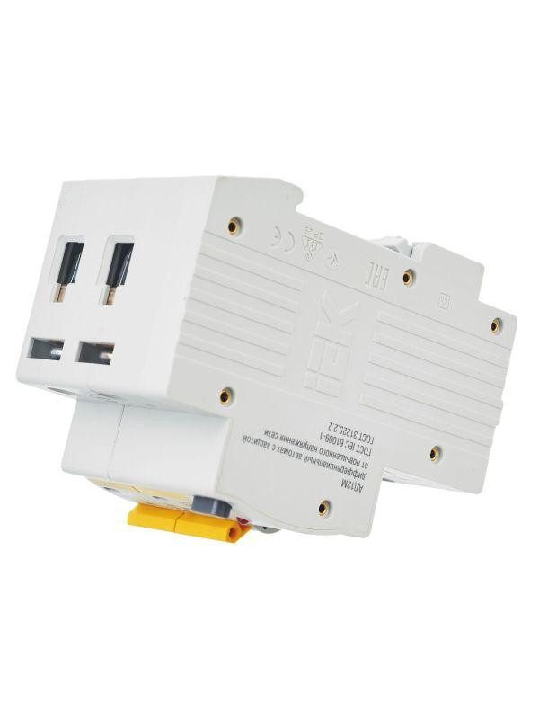 Выключатель автоматический дифференциального тока 2п B 16А 30мА тип A 4.5кА АД-12М KARAT IEK MAD12-2-016-B-030