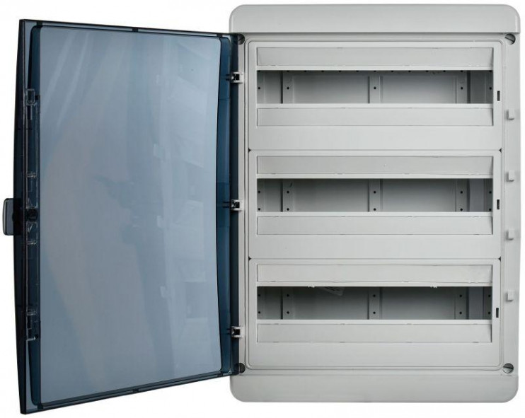 Корпус КМПн-54 TEKFOR IP65 черн. прозр. дверь пластик. IEK TF5-KP72-N-54-65-K03-K02