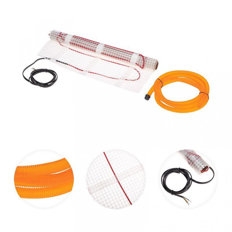 Комплект "Теплый пол" (мат) двухжил. 300Вт 0.5х4м 2кв.м Classic RNX-2-300 с экраном Rexant 51-0504-2