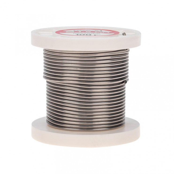 Припой катушка ПОС-61 без канифоли (d1.5мм 100гр) Rexant 09-3122