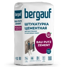 Штукатурка BERGAUF Bau Putz Zement цементная 25 кг