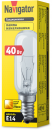 Лампа накаливания 61 206 NI-T25L-40-230-E14-CL Navigator 61206