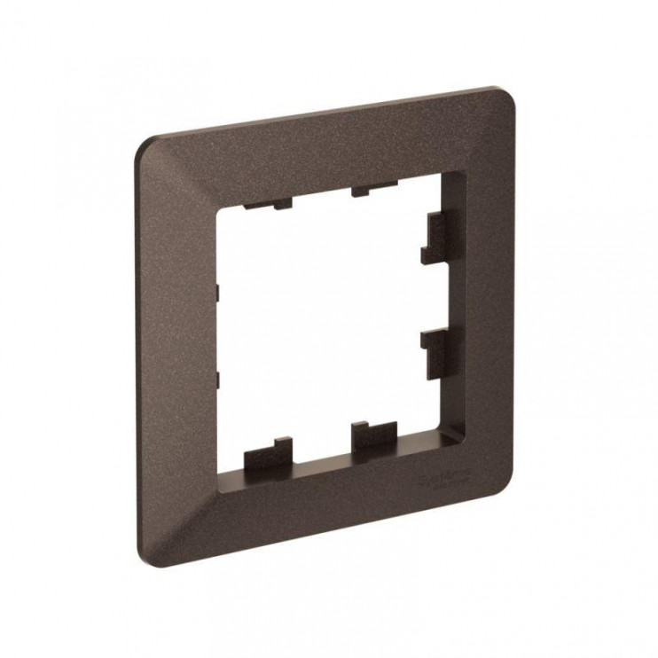 Рамка 1-м AtlasDesign Air мокко/дым. черн. SE ATN220601