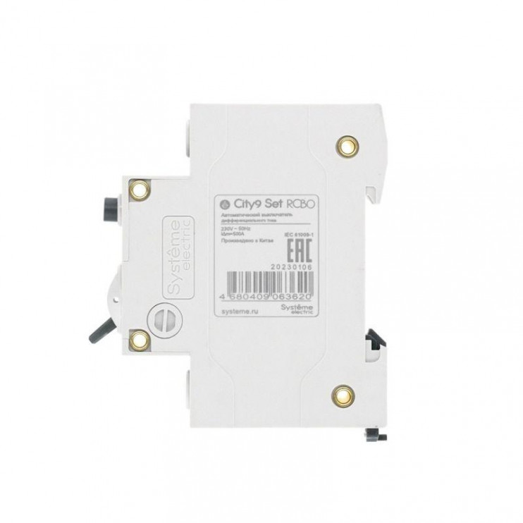 Выключатель автоматический дифференциального тока 2п (1P+N) C 20А 30мА тип AC 4.5кА City9 Set 230В SE C9D34620