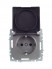 Розетка BRITE РСбш10-3-БрС 16А IP20 с заземл. защ. шторки с крышкой механизм сталь IEK BR-R16-16-K46