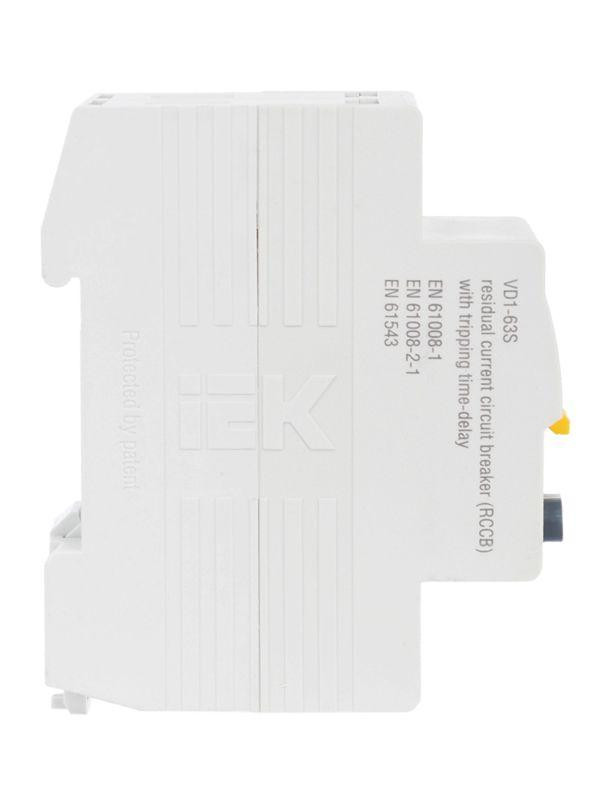 Выключатель дифференциального тока (УЗО) 2п 63А 100мА тип ACS ВД1-63S KARAT IEK MDV12-2-063-100