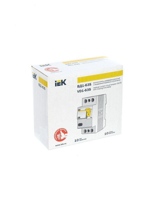Выключатель дифференциального тока (УЗО) 2п 63А 100мА тип ACS ВД1-63S KARAT IEK MDV12-2-063-100