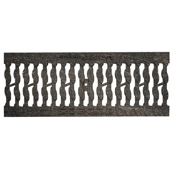 Водоотводная решётка AQUASTOK PROFI чугунная E600 косичка DN100