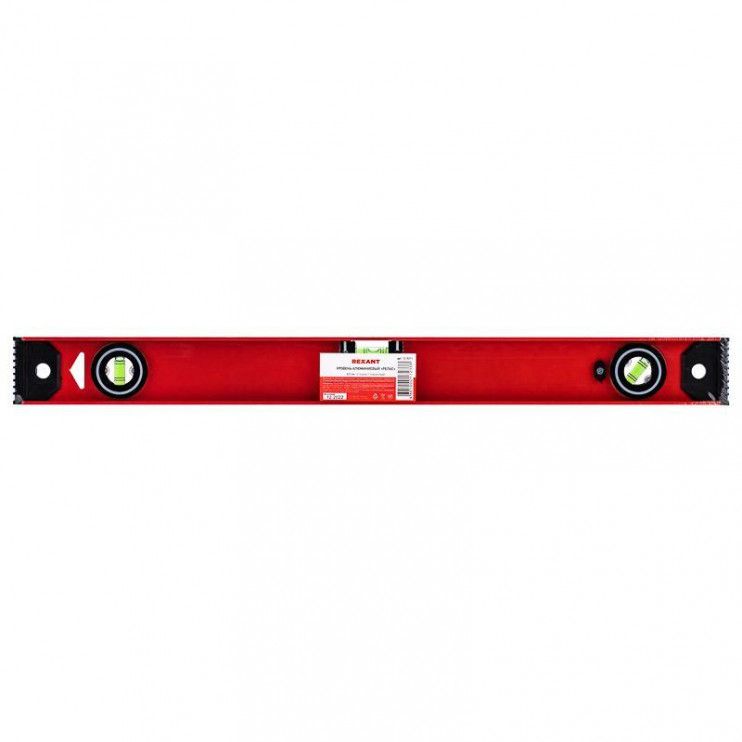 Уровень алюминиевый "Рельс" 600мм 3 глазка (1 поворотный) Rexant 12-9211