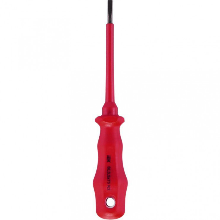 Отвертка диэлектрическая шлицевая SL3.5х75 K2 1000В ARMA2L 3 IEK A2L3-SC30-K2-SL-35-075