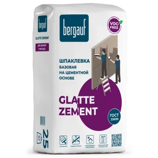 Шпаклевка BERGAUF Glatte Zement цементная 25кг