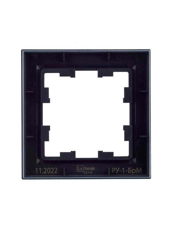 Рамка 1-м BRITE РУ-1-БрМ маренго IEK BR-M12-K35