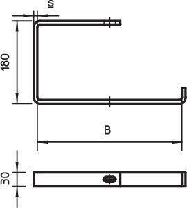 Скоба навесная AHB 200 FT OBO 6363911