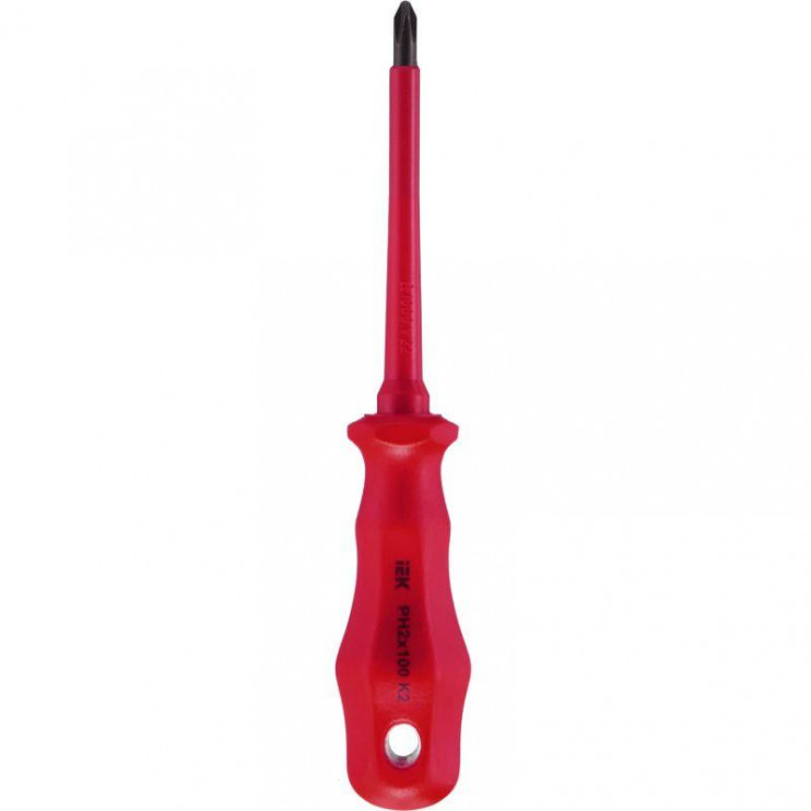 Отвертка диэлектрическая крестовая Ph2х100мм K2 1000В ARMA2L 3 IEK A2L3-SC30-K2-PH-20-100