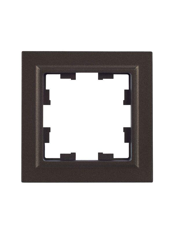 Рамка 1-м BRITE РУ-1-БрТБ бронза IEK BR-M12-K45