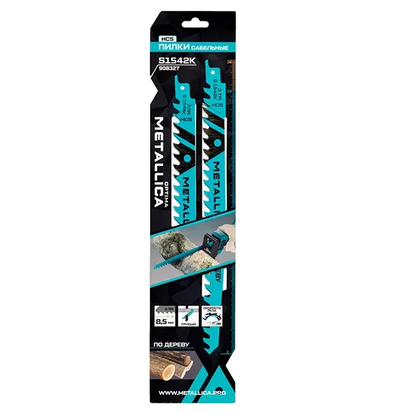 Пилки сабельные по дереву 240/215 мм S1542K OPTIMA METALLICA
