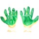 Перчатки х/б 13 класс двойной облив зеленые
