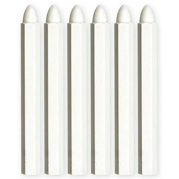 Набор белых восковых карандашей ЭНКОР 6шт