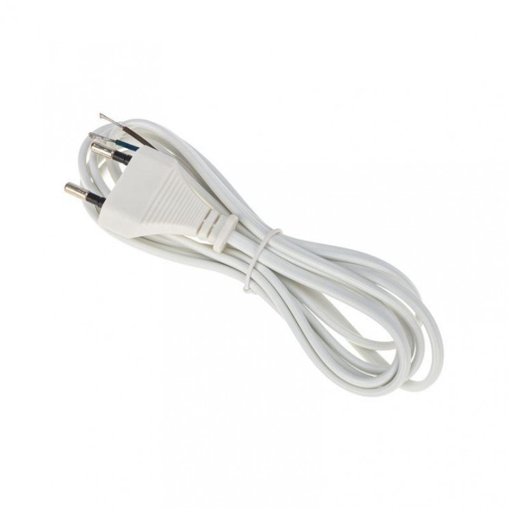 Шнур сетевой 1.8м ШВВП 2х0.75 бел. Rexant 11-1147