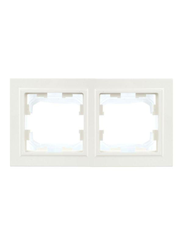 Рамка 2-м IP44 BRITE РУ-2-БрБ-44 бел. IEK BR-M22-44-K01