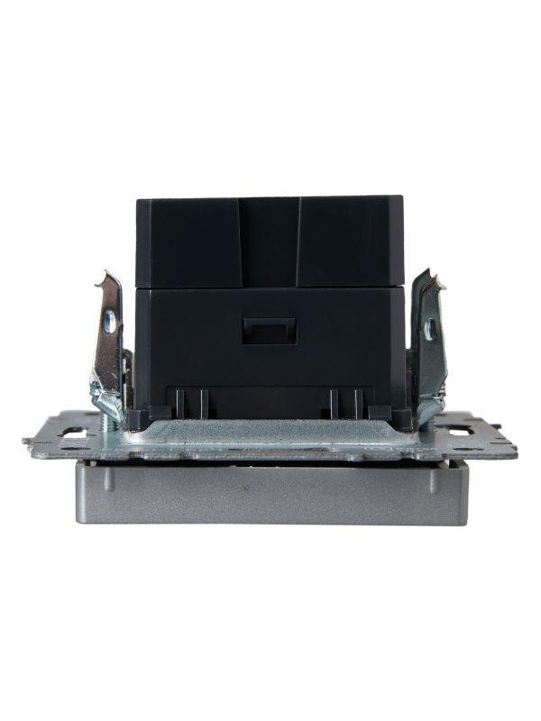 Розетка BRITE USB A+A 3.1А РЮ10-1-БрА механизм алюм. IEK BR-U21-D31-K47