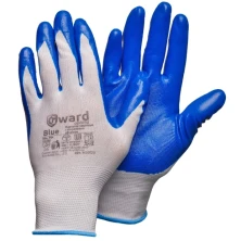 Перчатки GWARD Blue нейлоновые с нитриловым покрытием 9 (L)