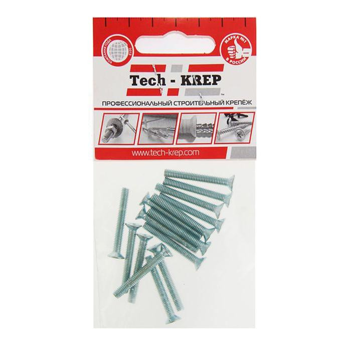 Винт с потайной головкой М4х30 DIN 965 оцинк. (уп.15шт) Tech-Krep/Zitar 102990