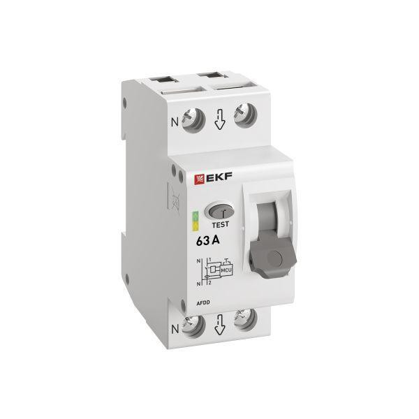 Устройство защиты от дугового пробоя (УЗДП) 1P+N 63А PROxima EKF afdd-2-63-pro
