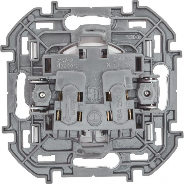 Розетка 1-м СП Inspiria 16А IP20 250В 2P механизм бел. Leg 673710