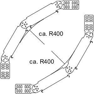 Угол для лотка изменяемый 90град. 500х60 RGBV 650 FT гор. оцинк. OBO 7079508