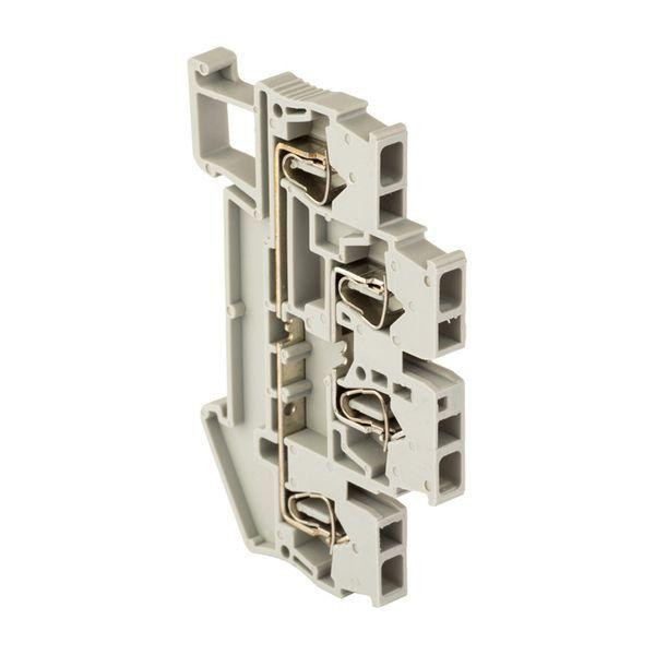 Колодка клеммная ST-4 31А двойн. пружинная сер. EKF plc-jxb-st-4-4-2