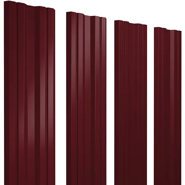 Штакетник TWIN резом 0,4х100x1800мм GRAND LINE RAL 3005