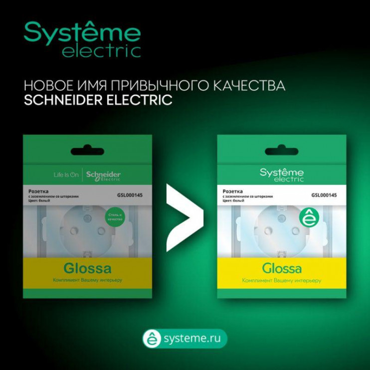 Кнопка нажимная 1-кл. СП Glossa 10А IP20 (сх. 1) 10AX механизм антрацит SE GSL000715