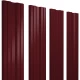 Штакетник TWIN c прямым резом 0,4х100x2000мм GRAND LINE RAL 3005