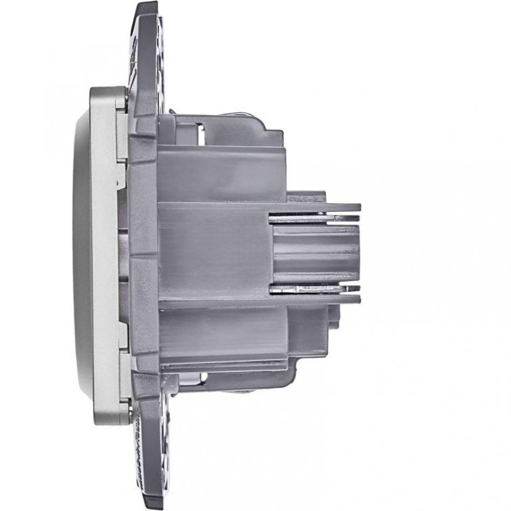 Розетка 1-м СП Inspiria 16А IP20 250В 2P+E немецк. стандарт механизм алюм. Leg 673722