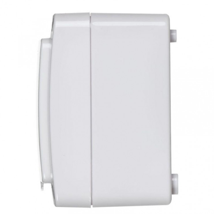 Розетка 2-м ОП Гермес Plus РСб22-3-ГПБб 16А IP54 с заземл. с крышкой бел. IEK ERMP22-K01-16-54-EC