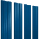 Штакетник TWIN с прямым резом 0,4х100x1500мм GRAND LINE RAL 5005