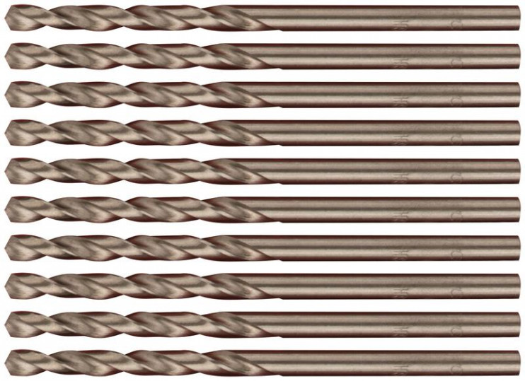 Набор сверл по металлу Profi 3.3х65мм с кобальтом 5проц. (уп.10шт) Cutop 48-33-10