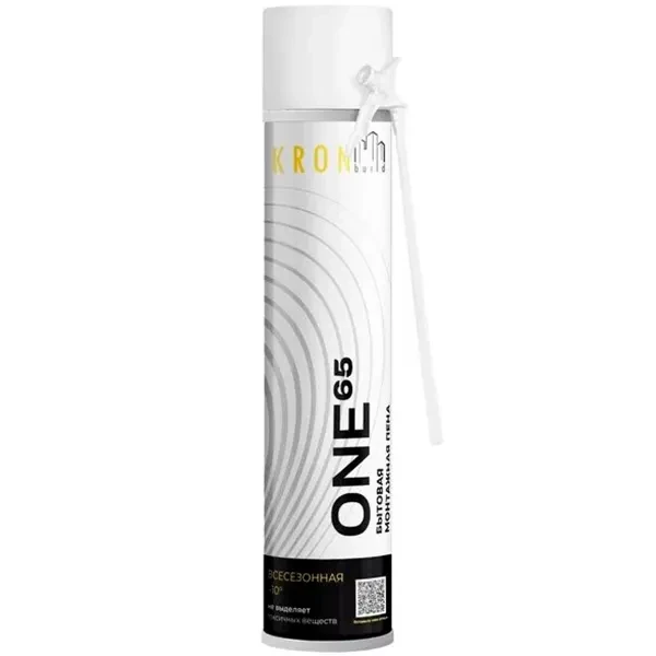 Пена монтажная KRONBUILD ONE 65 бытовая всесезонная купить ТД АЛЬФА