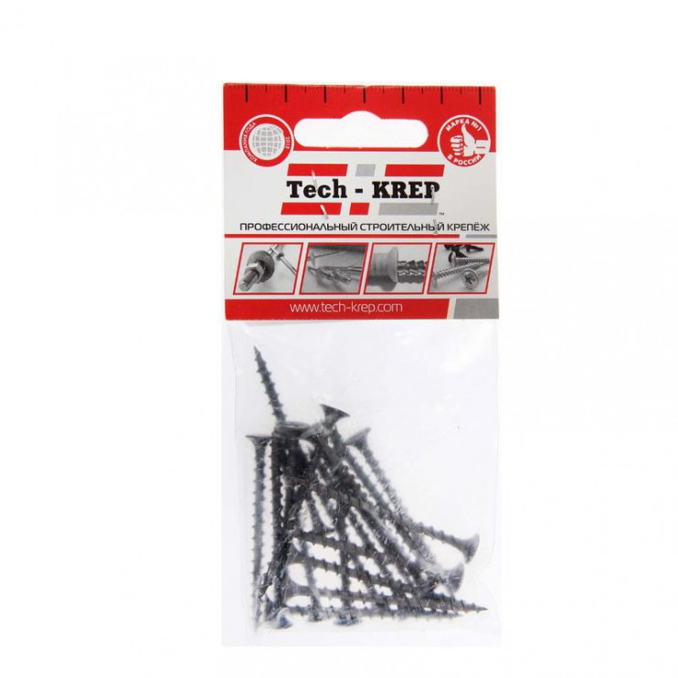 Саморез гипсокартон-дерево 3.8х51 (пакет) (уп.60шт) Tech-Krep/Zitar 125468