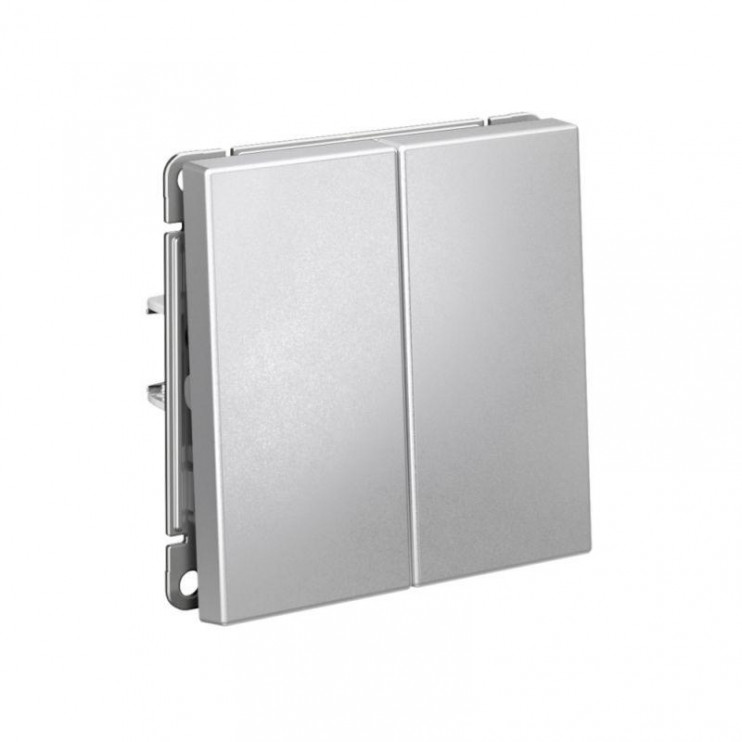 Переключатель 2-кл. ArtGallery (сх. 6/2) 10AX механизм алюм. SE GAL000365