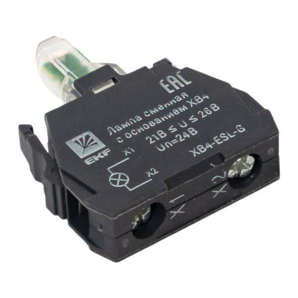 Лампа сменная с основанием XB4 зел. 24В PROxima EKF XB4-ESL-G