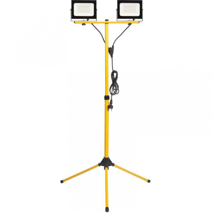 Прожектор светодиодный СДО 06-2x50Ш 6500К IP65 штатив черн. IEK LPDO606-2X050-65-K02