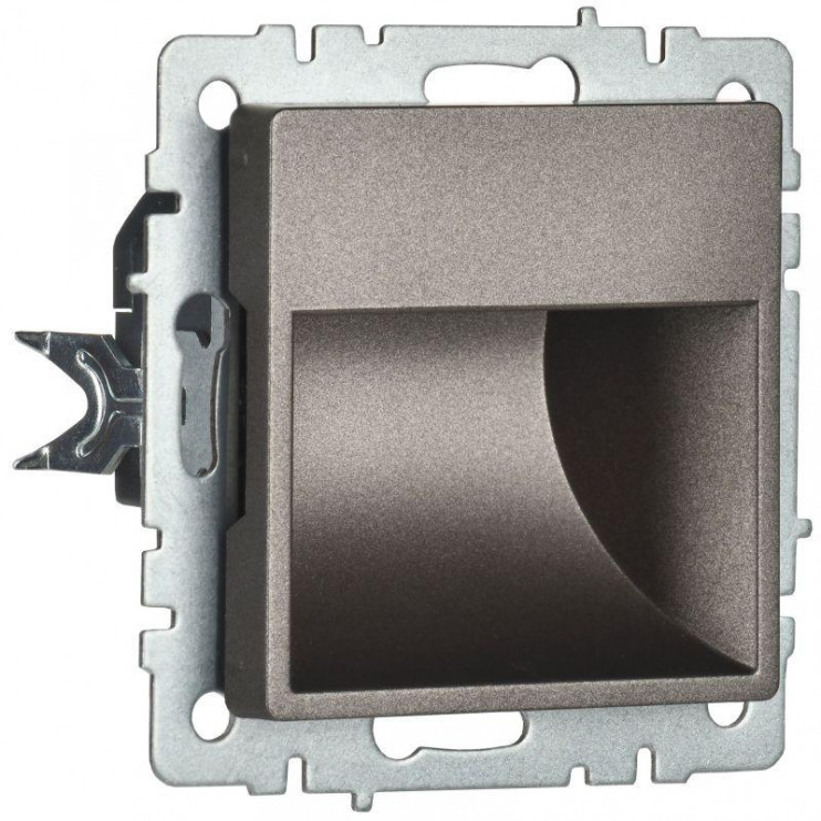 Подсветка светодиодная BRITE встраив. ПЛ20-БрТБ механизм бронза IEK BR-FL20-K45